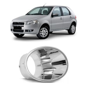 Moldura Milha C/ Furo Palio 2008 Em Diante Cromado Lado Direito