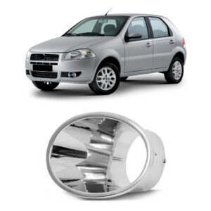 Moldura Milha C/ Furo Palio 2008 Em Diante Cromado Lado Esquerdo