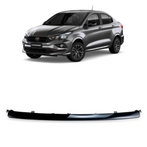 Friso Parachoque Cronos 2018 Em Diante Preto Lado Direito