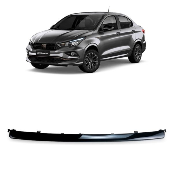 Friso Parachoque Cronos 2018 Em Diante Preto Lado Direito