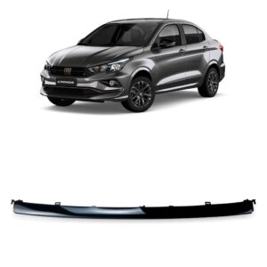 Friso Parachoque Cronos 2018 Em Diante Preto Lado Esquerdo