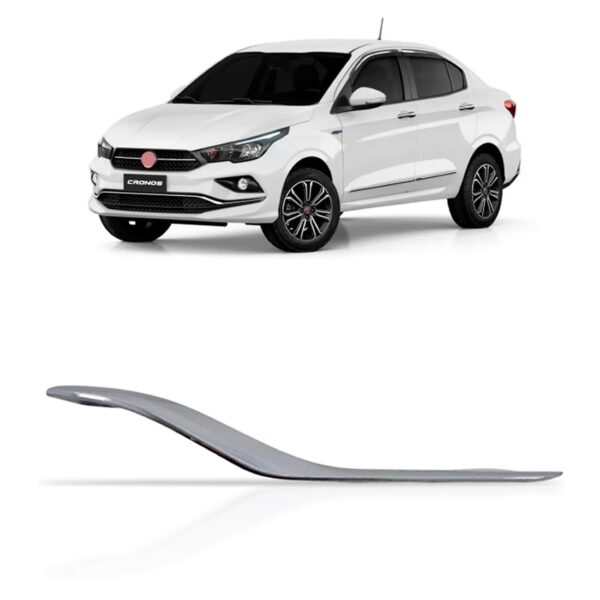Friso Parachoque Cronos 2018 Em Diante Cromada Lado Esquerdo