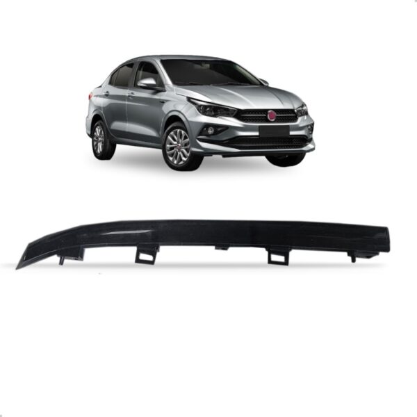 Moldura Grade Milha Cronos 2018 A 2020 Ld Preto Direito