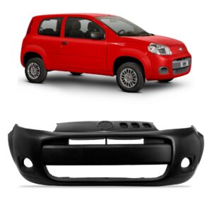 Parachoque Dianteiro Uno Vivace 2010 A 2014 C/furo 1a Linha Preto