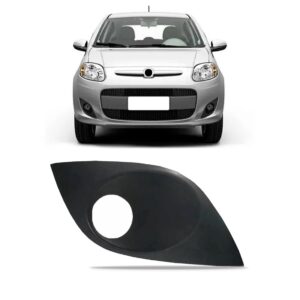 Tela Moldura Milha Palio 2012 13 14 15 2016 Com Furo Cinza Lado Direito