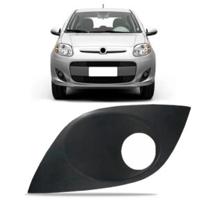 Tela Moldura Milha Palio 2012 13 14 15 2016 Com Furo Cinza Lado Esquerdo