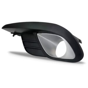 Moldura Farol Milha Grand Siena 2012 A 2016 Com Furo Cinza Lado Esquerdo