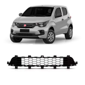 Grade Tela Parachoque Dianteiro Mobi 2016 2017 2018 Inferior Preto