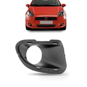 Tela Moldura Milha Punto 07 08 09 10 11 2012 Com Furo Cinza Lado Direito