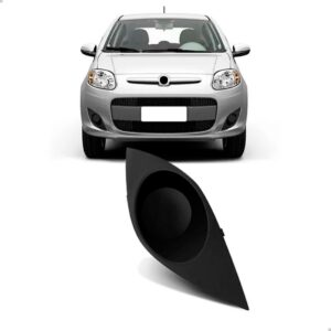 Moldura Milha Palio 2012 2013 2014 2015 2016 S/furo Preta Lado Direito