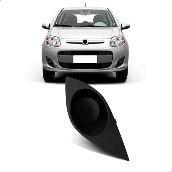 Moldura Milha Palio 2012 2013 2014 2015 2016 S/furo Preta Lado Direito