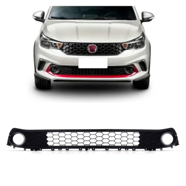 Tela Central Parachoque Dianteiro Argo 2017 A 2022 Preto