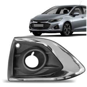 Moldura Milha Cruze 2020 A 2022 Furo Sensor Moldura Cromada Lado Direito