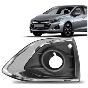 Moldura Milha Cruze 2020 A 2022 Furo Sensor Moldura Cromada Lado Esquerdo