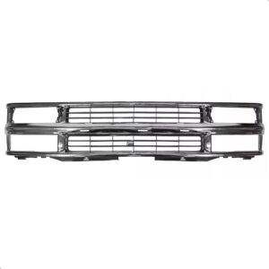 Tela Frontal Radiador Silverado 97 98 1999 2000 2001 Cromada Cromada