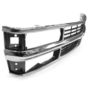 Tela Frontal Radiador Silverado 97 98 1999 2000 2001 Cromada Cromada