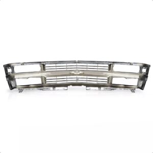 Tela Frontal Radiador Silverado 97 98 1999 2000 2001 Cromada Cromada