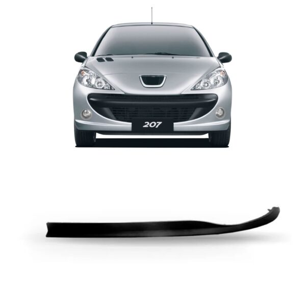 Spoiler Parachoque Dianteiro Peugeot 207 2008 2009 2010 2011 Lado Esquerdo