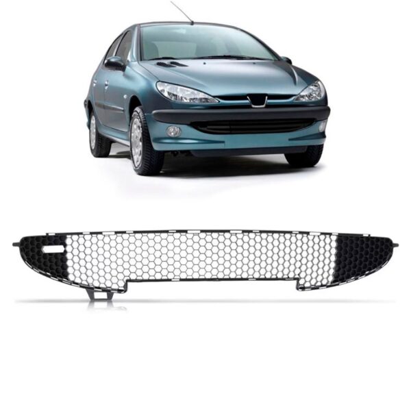 Grade Central Parachoque Peugeot 206 2004 A 2012 1a Linha