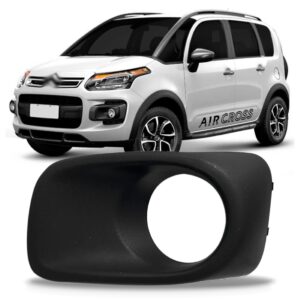 Moldura Farol Milha C3 Aircross 2012 13 14 15 2016 Com Furo Lado Esquerdo
