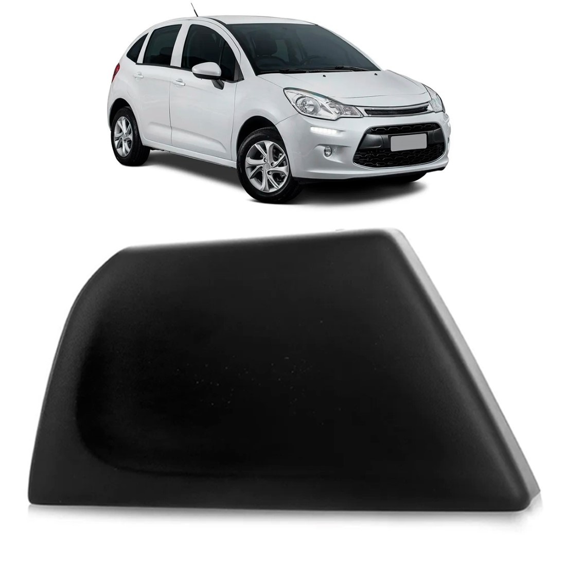 Acabamento Grade Para-choque Dianteiro C3 2013 2014 15 2016 Lado Esquerdo