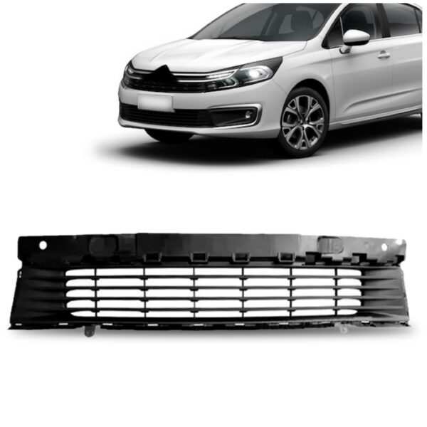 Tela Grade Central Parachoque Dianteira C4 Lounge 2018 A 21 Plástico