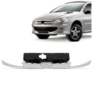Grade Radiador Peugeot 206 2004 05 A 2012 Friso1a Linha Preto