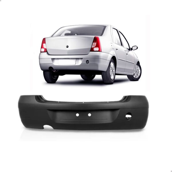 Parachoque Traseiro Logan 2007 2008 2009 1a Linha