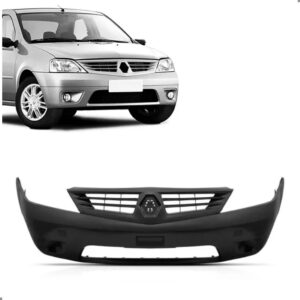 Parachoque Dianteiro Renault Logan 2007 2008 2009 1a Linha  Preto