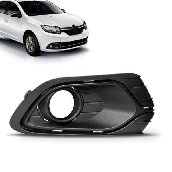 Moldura Farol Milha Logan 2014 2015 2016 2017 2018 Com Furo Lado Direito