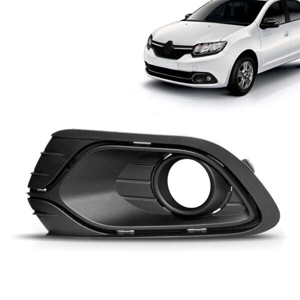 Moldura Farol Milha Logan 2014 2015 2016 2017 2018 Com Furo Lado Esquerdo