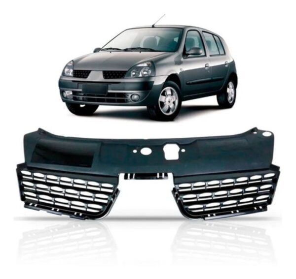 Grade Radiador Clio 2003 2004 2005 A 2006 1a Linha Preto