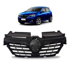 Grade Radiador Logan Sandero 2020 Em Diante 1a Linha Preto