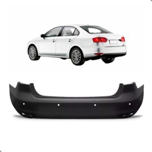 Parachoque Traseiro Jetta 2015 A 2018 1a Linha Preto