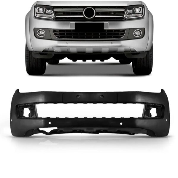 Parachoque Dianteiro Amarok Com Furo Sensor 2013 A 2015 Novo Preto
