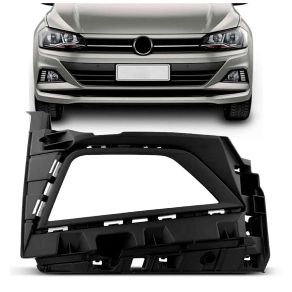 Moldura Farol Milha Polo Virtus 2018 2019 2020 Com Furo Lado Direito