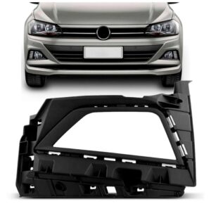 Moldura Farol Milha Polo Virtus 2018 2019 2020 Com Furo Lado Esquerdo