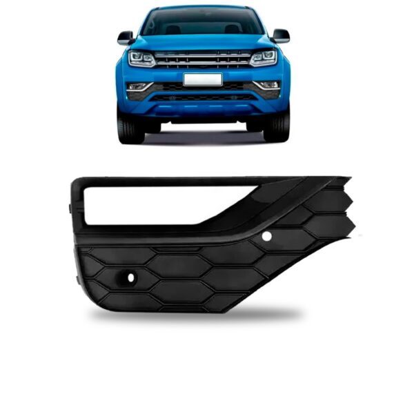 Tela Frontal Moldura Farol Milha Amarok 16/18 C/furo Sensor Lado Direito