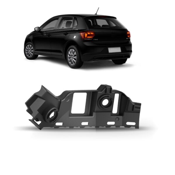 Suporte Guia Parachoque Traseiro Polo 2018 A 2022 Lado Esquerdo