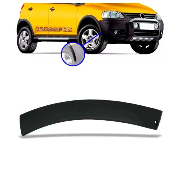 Moldura Parachoque Dianteiro Crossfox 2003 04 2005 2006 2007 Lado Direito