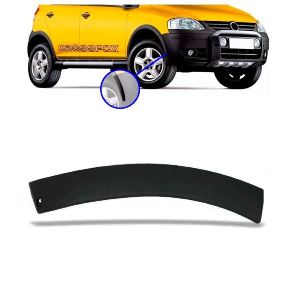 Moldura Parachoque Dianteiro Crossfox 2003 04 2005 2006 2007 Lado Esquerdo