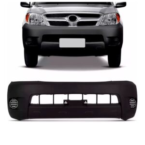 Parachoque Dianteiro Hilux 2005 A 2008 Sem Furo Texturizado Preto