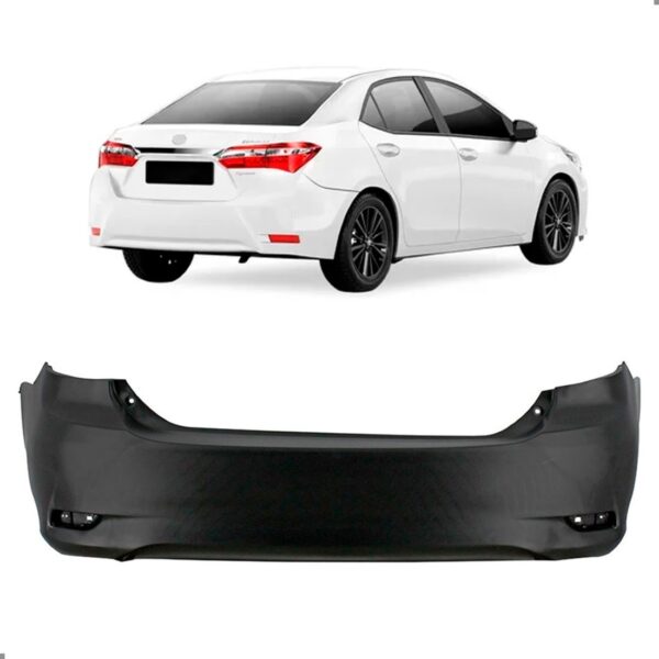 Parachoque Traseiro Para Corolla 2014 A 2019 1a Linha