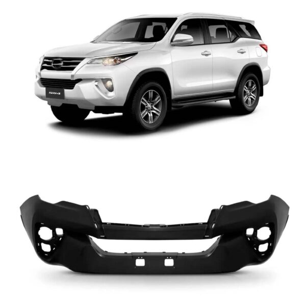 Parachoque Dianteiro Hilux Sw4 2016 Em Diante Liso 1a Linha Preto