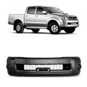 Parachoque Dianteiro Hilux 2009 A 2012 C/ Grade S/ Furo Preto