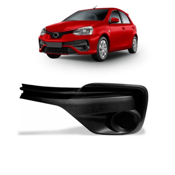 Tela Frontal Moldura Farol Milha Etios 17 2018 2019 Sem Furo Lado Esquerdo