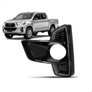 Tela Frontal Parachoque Hilux 19/21 Moldura Preta Brilhante
