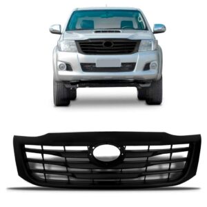 Grade Radiador Hilux 2012 2013 A 2015 Preta Fosco 1a Linha Preto