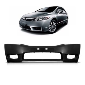 Envolvente Dianteiro Civic 2009 2010 2011 C/ Ressalto Placa Preto