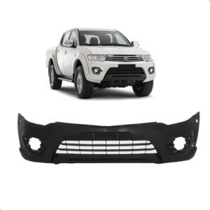 Parachoque Dianteiro L200 Triton 2014 A 2016 C/ Grade C/furo Preto